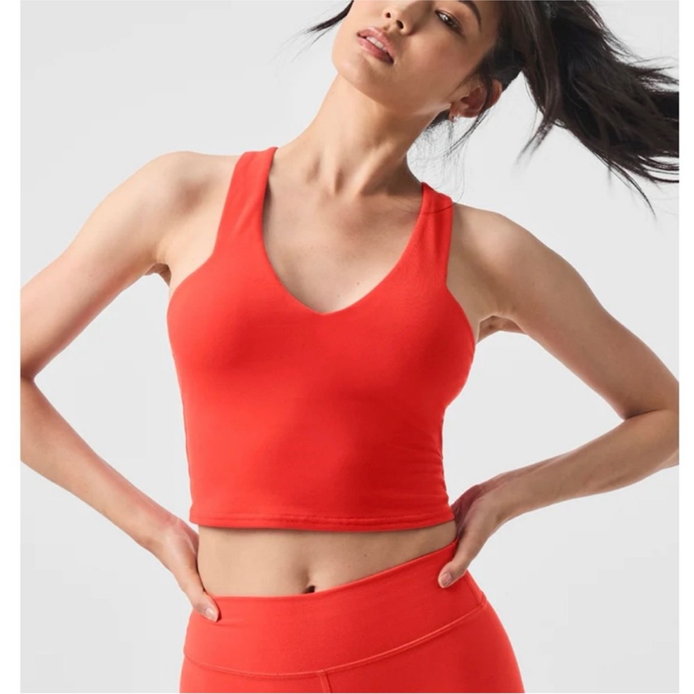 Alo Real Bra Tank Red